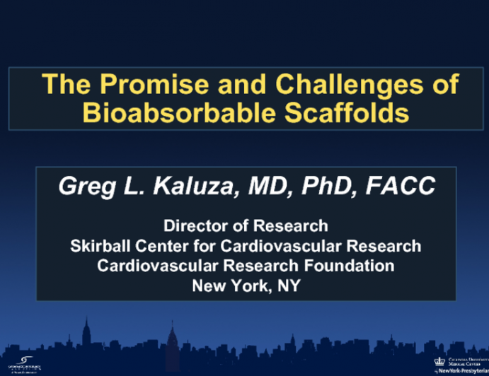 The Promise and Challenges of Bioabsorbable Scaffolds