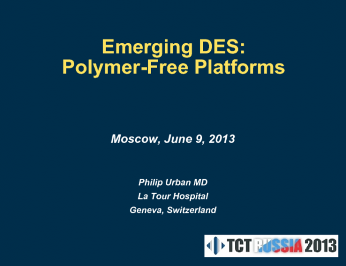 Emerging DES: Polymer-Free Platforms