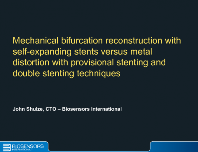 Mechanical Bifurcation Reconstruction with Self-Expanding Stents Versus Metal Distortion with Provisional Stenting and Double Stenting Techniques