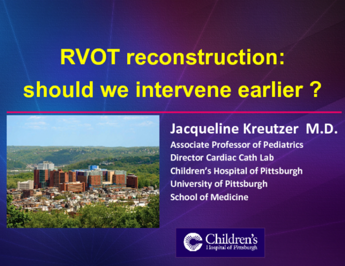 RVOT Reconstruction: Should We Intervene Earlier?
