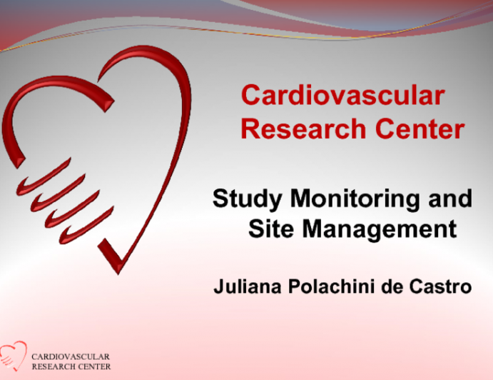 Study Monitoring and Site Management