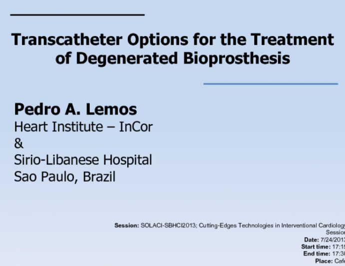 Transcatheter Options for the Treatment of Degenerated Bioprosthesis