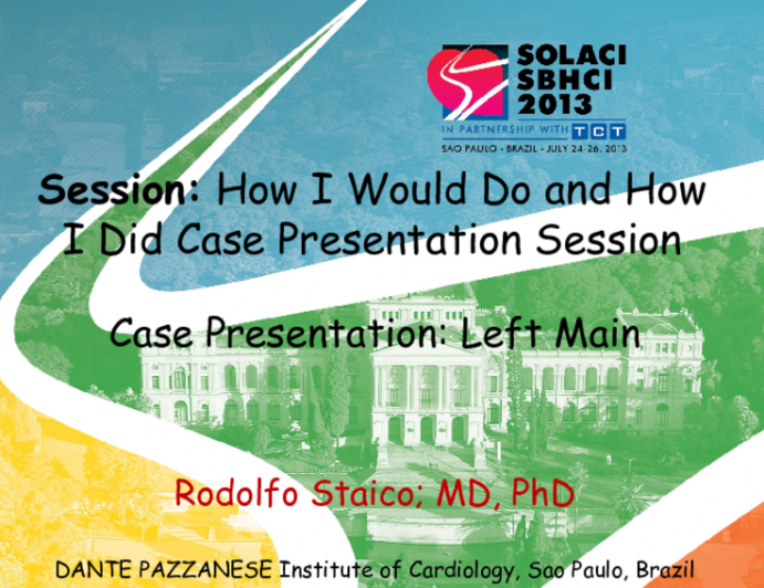 How I Would Do and How I Did Case Presentation Session