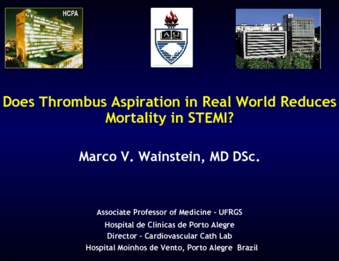 Does Thrombus Aspiration in Real World Reduces Mortality in STEMI?