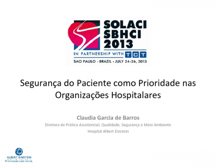 Segurança do Paciente como Prioridade nas Organizações Hospitalares