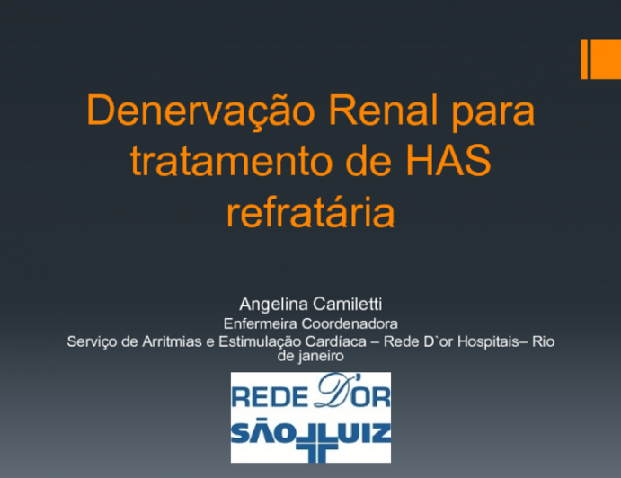 Denervação Renal para Tratamento de HAS Refratária