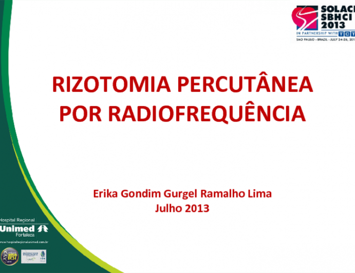 Rizotomia Percutânea por Radiofrequência