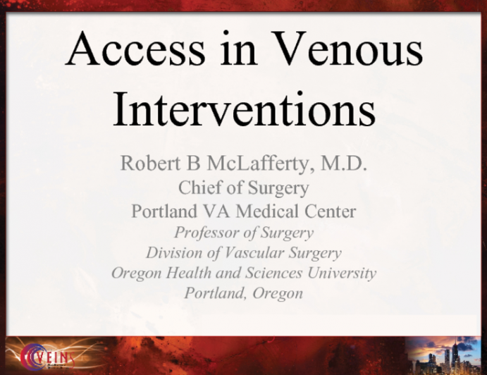 Access in Venous Interventions