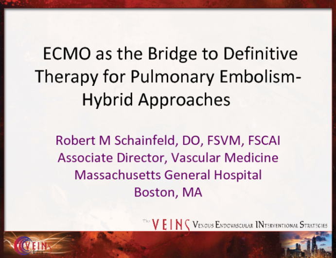 ECMO as the Bridge to Definitive Therapy for Pulmonary Embolism-Hybrid Approaches