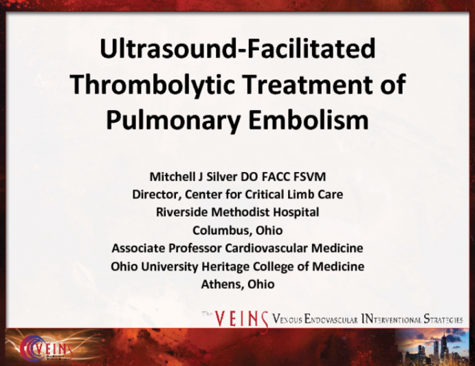 Ultrasound-Facilitated Thrombolytic Treatment of Pulmonary Embolism