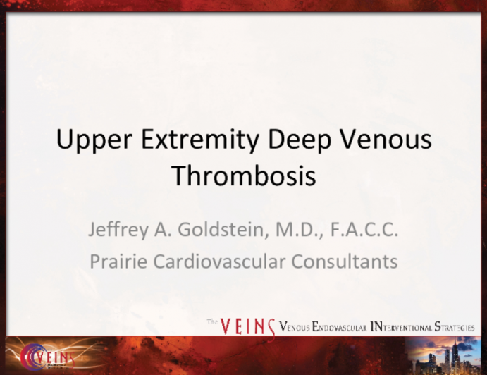 Upper Extremity Deep Venous Thrombosis