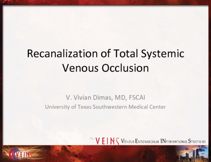 Recanalization of Total Systemic Venous Occlusion