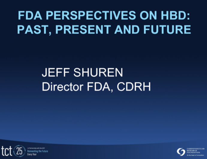 FDA Perspectives on HBD: Past, Present, and Future (videotape)