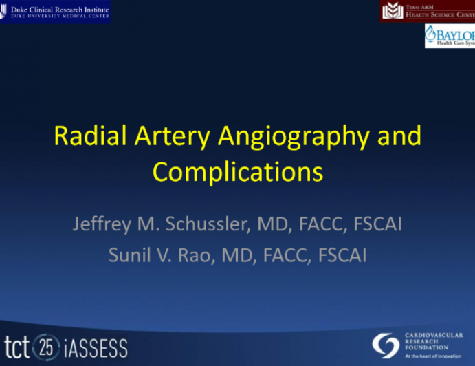 Radial Access and Related Complications