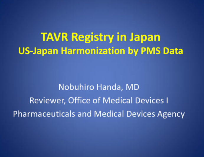 PMS in the Japan-US HBD: Past, Present, and Future - PMDA