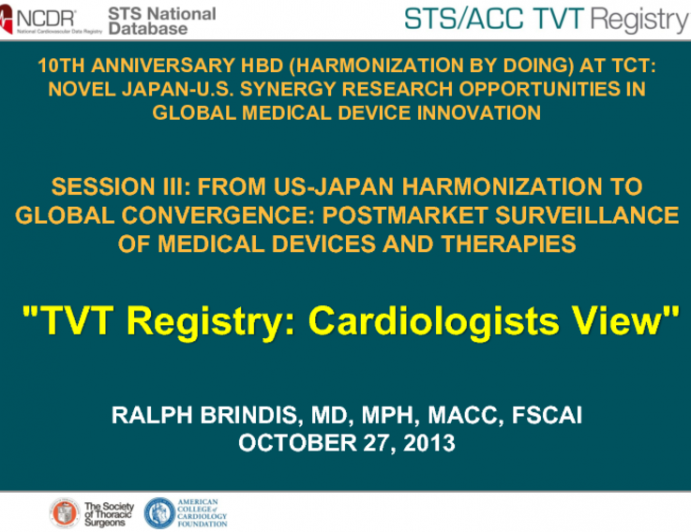 TVT Registry: Cardiologist's View
