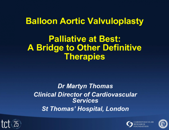 Palliative at Best: A Bridge to Other Definitive Therapies