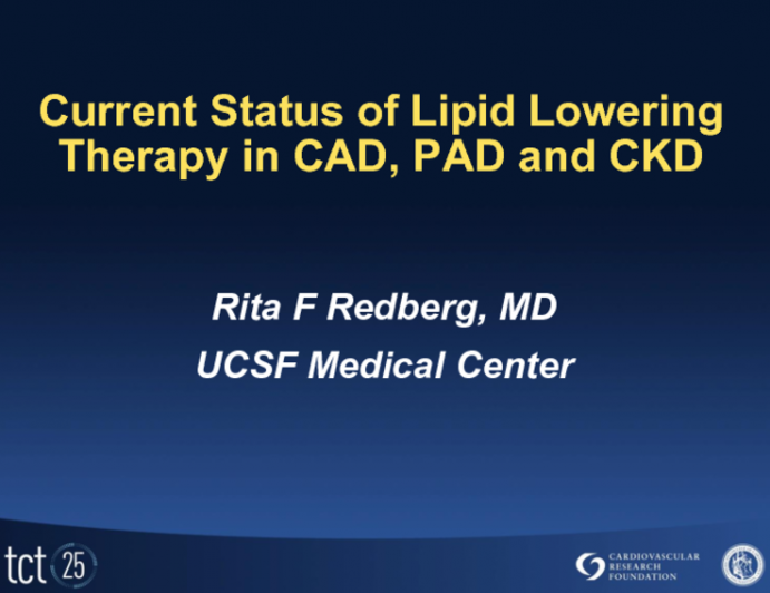 Current Status of Lipid Lowering Therapy in CAD, PAD, and CKD