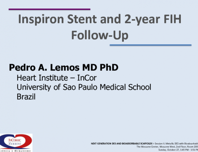 Inspiron Stent and 2-year FIH Follow-up
