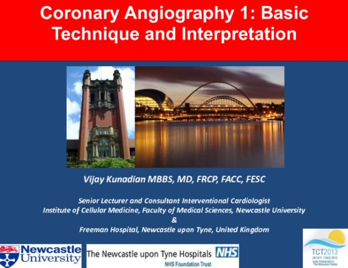 Coronary Angiography I: Basic Technique and Interpretation