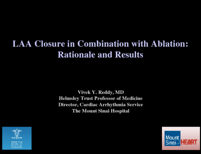 LAA Closure in Combination with Ablation: Rationale and Results