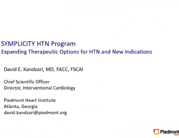Device and Clinical Trial Update: Symplicity and Spyral (Medtronic)