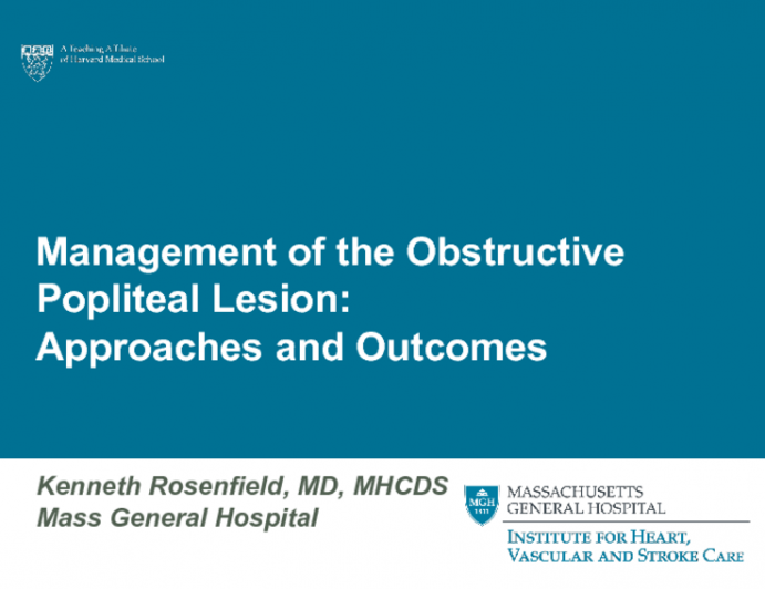 Managing the Obstructive Popliteal Lesion: Approaches and Outcomes
