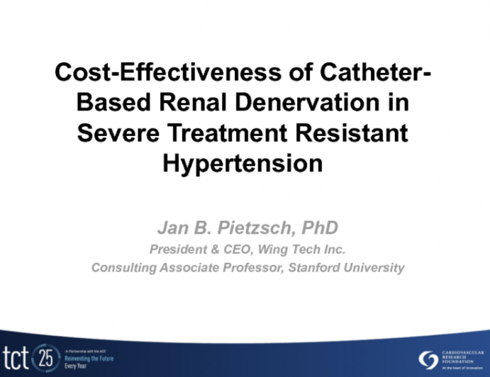 Cost-Effectiveness of Catheter-Based Renal Denervation in Severe Treatment Resistant Hypertension