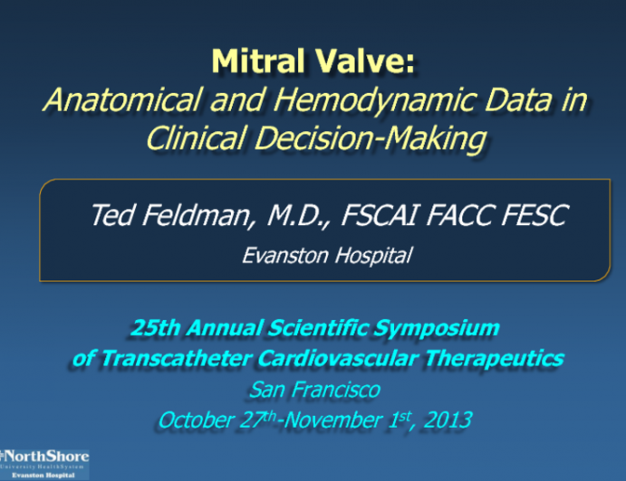 Cardiologists Perspective: How I use the Anatomical and Hemodynamic Data in Clinical Decision-Making(2)