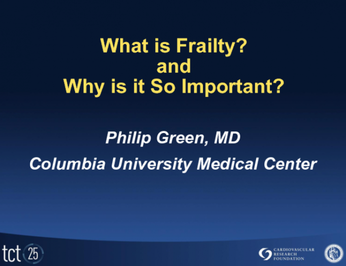 What is Frailty and Why is it So Important?