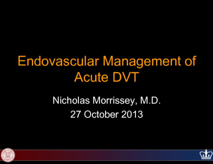 Current "Best Practices" in Interventional DVT Management