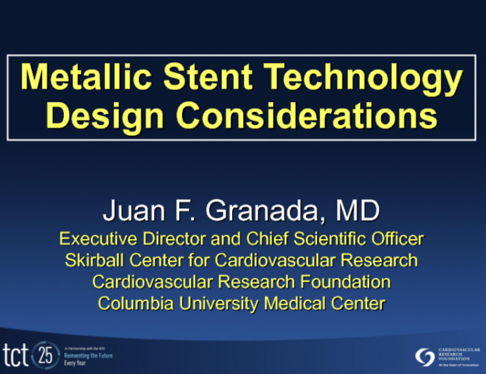 Metallic Stent Technology: Design Considerations