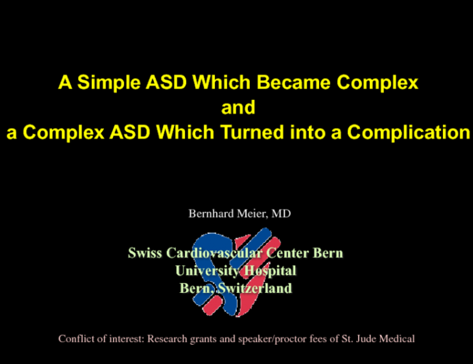 Complications or Suboptimal ASD Closure