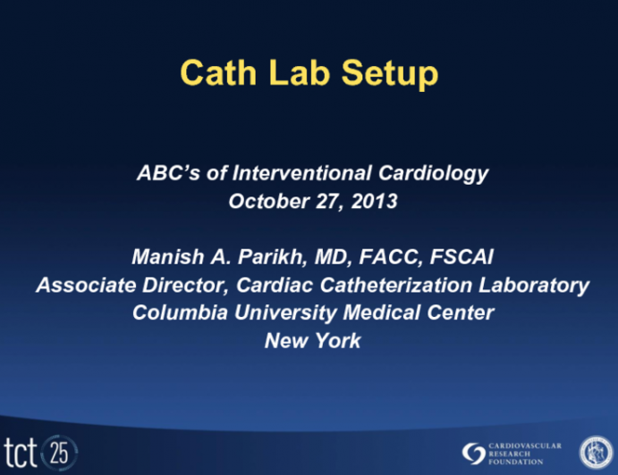 Cath Lab Room Setup