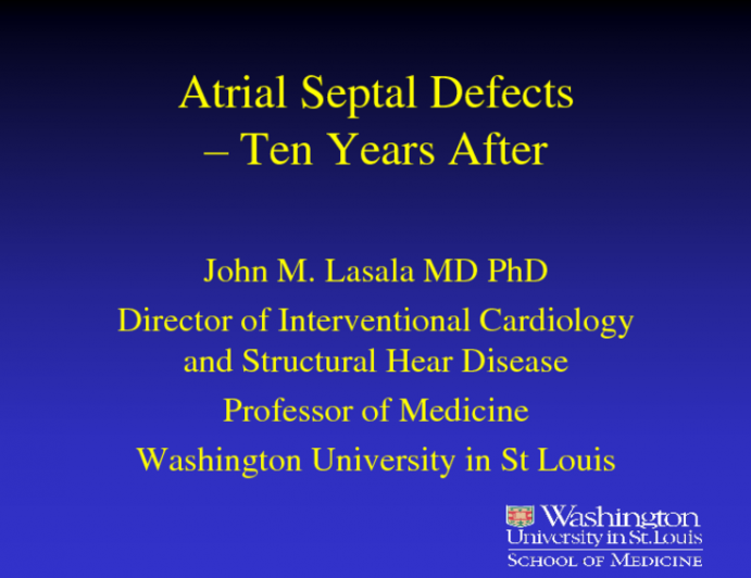 Long-term (>10 Years) Outcome of ASD Device Closure