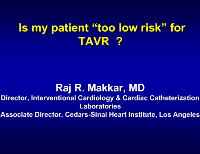 Which Aortic Stenosis Patients Are Too Low-Risk for TAVR?