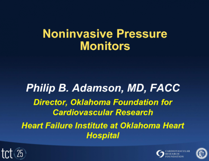 Noninvasive Pressure Monitors (Sensible, Alere, Others)