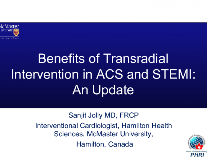 Benefits of Transradial Intervention in ACS and STEMI: An Update