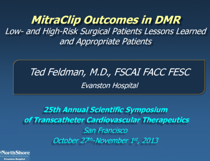 Early and Late Outcomes After MitraClip in Degenerative MR: EVEREST Data