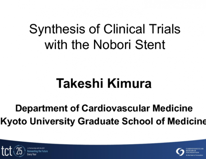 Synthesis of Clinical Trials with the Nobori Stent