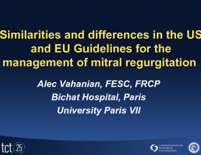 Similarities and Essential Differences in the US and EU Valve Guidelines for Management of Mitral Regurgitation