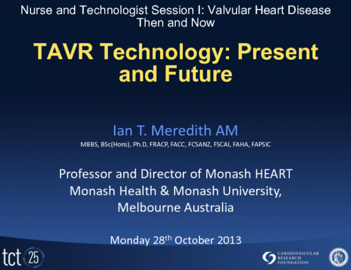 TAVR Technology: Present and Future