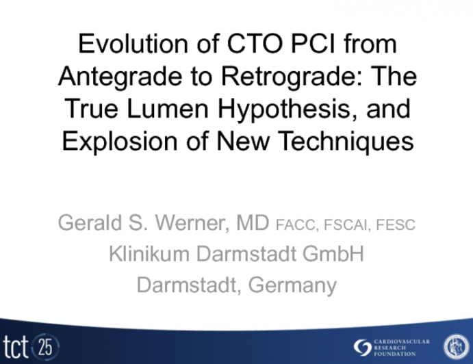 Evolution of CTO PCI from Antegrade to Retrograde: The True Lumen Hypothesis, an Explosion of New Techniques, and Lessons from J-Proctor