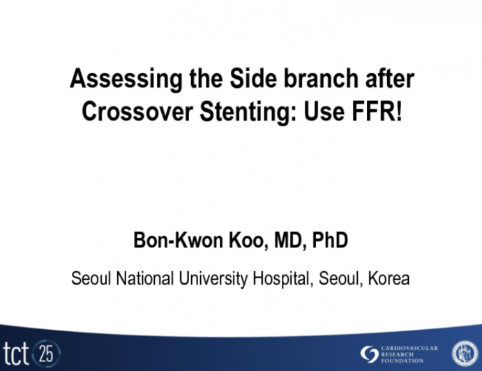 Assessing the Sidebranch after Crossover Stenting (with and without Pre-dilatation): Use FFR!