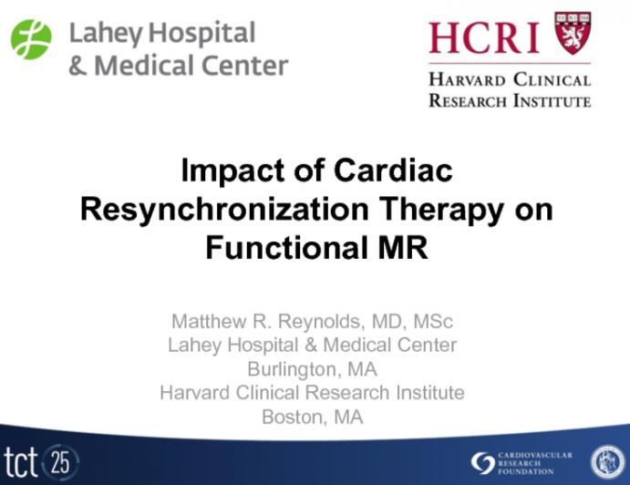 CRT in Functional MR: Yes, the Prognosis Is Poor in Nonresponders, but Is This a Valid Upfront Therapeutic Option?