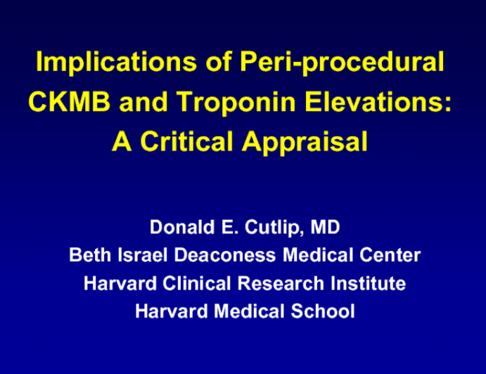 Implications of Periprocedural CKMB and Troponin Elevations After PCI: A Critical Appraisal