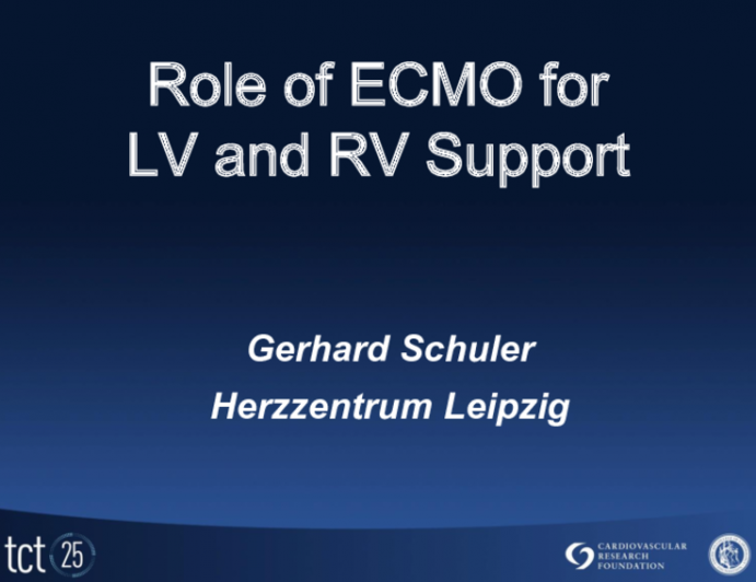 Role of ECMO for LV and RV Support