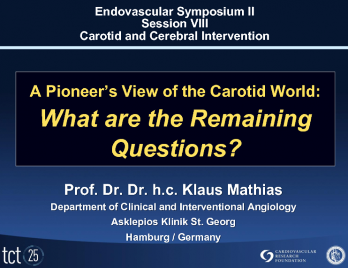 A Pioneer's View of the Carotid World: What are the Remaining Questions?