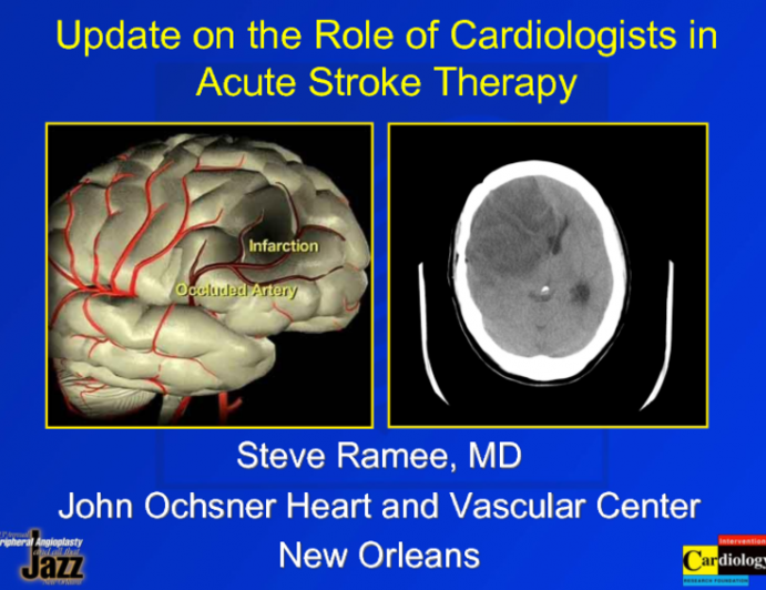 Update on Cardiologist's Role in Acute Stroke Therapy
