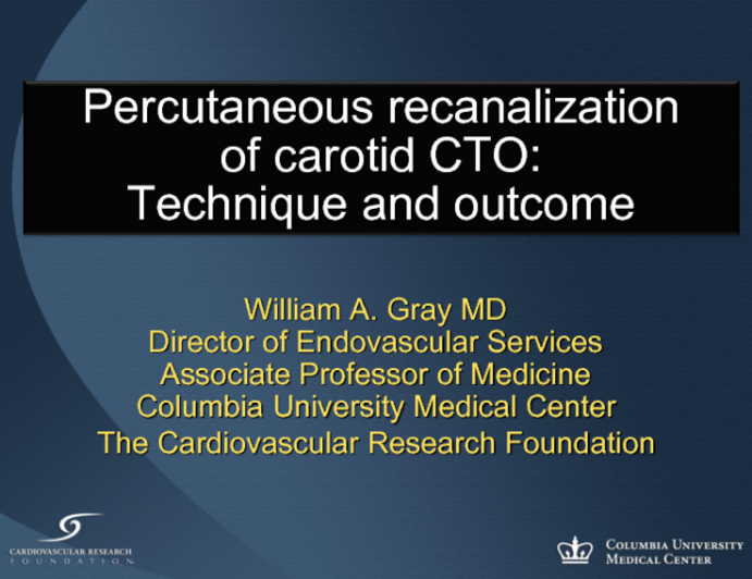 Percutaneous Recanalization of Carotid CTOs: Techniques and Outcomes